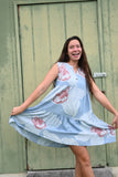 Babydoll Dress in Orchid Skies