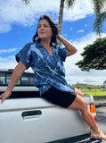 Aloha Tee in Kalo Blues
