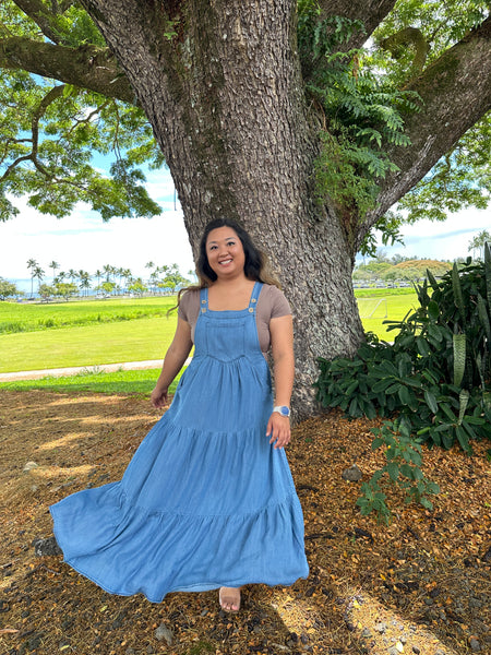 Leilani Overall Dress M / Light Denim Leilani Overall Dress M / Light Denim